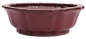 Preview: Bonsai - Schale rund 26.5 Ø x 8.5 cm bordeaux 30168