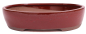 Preview: Bonsai - Schale oval 26.5 x 22 x 6.5 cm braunrot  30169