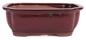 Preview: Bonsai - Schale eckig 26.5 x 21 x 9.5 cm bordeaux 30170