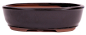 Preview: Bonsai - Schale oval 26.5 x 20 x 7.5 cm schwarz  301798