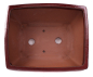 Preview: Bonsai - Schale eckig 26 x 21 x 12 cm bordeaux  30186