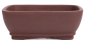 Preview: Bonsai - Schale eckig 26.5 x 20.5 x 9.5 cm unglasiert braun  30192