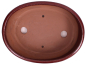 Preview: Bonsai - Schale oval 26.5 x 20 x 7.5 cm  bordeauxfarben 30198