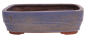Preview: Bonsai-Schale eckig blaugrau glasiert 24,5 × 19 × 7,5 cm – frostfest gebraucht 30304