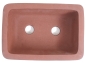 Mobile Preview: Bonsai - Schale eckig  28,5 x 19,5 x 10 cm, mit Motiven,  braun - beige  30828
