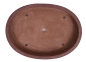 Preview: Bonsai-Schale Axel Brockmann oval braun unglasiert 38,2 × 28,2 × 5,6 cm gebraucht 40000
