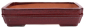 Preview: Bonsai - Schale  eckig  37 x 29 x 8.5 cm bordeaux 40082