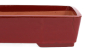 Preview: Bonsai - Schale eckig 36.5 x 28 x 9.5 cm braunrot 40084  2.Wahl