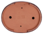 Preview: Bonsai - Schale  oval  30.5 x 24 x 7.5 cm bordeaux frostfest 40145