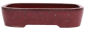 Preview: Bonsai - Schale  eckig 32 x 25 x 7.5 cm bordeaux frostfest 40155