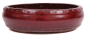 Preview: Bonsai - Schale Trommelschale rund 32 Ø x 8.5 cm bordeaux 40156