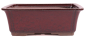 Preview: Bonsai - Schale  eckig  31 x 24.5 x 10.5 cm bordeaux  40161