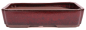Preview: Bonsai - Schale eckig 31.5 x 22.5 x 7 cm bordeaux  40167