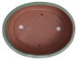 Preview: Bonsai - Schale oval 31 x 24 x 8.5 cm mattgrün 40172