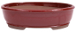 Preview: Bonsai - Schale oval 31 x 24.5 x 9 cm braunrot 40175