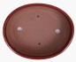 Preview: Bonsai - Schale oval 31 x 24.5 x 9 cm braunrot 40175
