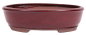 Preview: Bonsai - Schale oval 31 x 24 x 8.5 cm bordeaux 40195