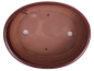 Preview: Bonsai - Schale oval 31 x 24 x 8.5 cm bordeaux 40195