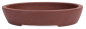 Preview: Bonsai - Schale  eckig  32 x 28 x 6.5 cm braun unglasiert 40197 A