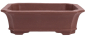 Preview: Bonsai - Schale  eckig  30.5 x 24 x 9.5 cm unglasiert braun frostfest aus Yixing