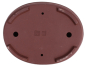 Preview: Bonsai - Schale  oval 31 x 24 x 8.5 cm unglasiert braun frostfest aus Yixing