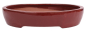 Preview: Bonsai - Schale oval 38 x 31.5 x 7.5 cm braunrot 40221