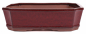Preview: Bonsai - Schale eckig 32.5 x 23 x 9 cm bordeaux 40222