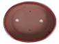 Preview: Bonsai - Schale oval 31 x 26.5 x 9 cm braunrot 40226