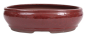 Preview: Bonsai - Schale oval 31 x 26.5 x 9 cm braunrot 40226