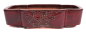 Preview: Bonsai - Schale oval 37 x 29.5 x 8.5 cm bordeaux frostfest 40227