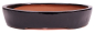 Preview: Bonsai - Schale oval 38 x 31.5 x 7.5 cm dunkelblau 40229
