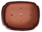 Preview: Bonsai - Schale eckig 38 x 30 x 11 cm bordeaux 40231