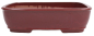 Preview: Bonsai - Schale eckig 37.5 x 29.5 x 10.5 cm rotbraun 40235