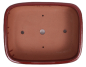 Preview: Bonsai - Schale eckig 37.5 x 29.5 x 10.5 cm rotbraun 40235