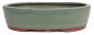 Preview: Bonsai - Schale oval 31.5 x 24.5 x 8.3 cm mattgrün  40248