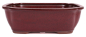 Preview: Bonsai - Schale eckig 33 x 26 x 10 cm bordeaux 40249