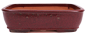 Preview: Bonsai - Schale eckig 37.5 x 29.5 x 10.5 cm bordeaux 40255