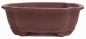 Preview: Bonsai - Schale eckig 37.5 x 31 x 13 cm unglasiert braun 40256