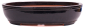 Preview: Bonsai - Schale oval 54 x 43.5 x 12.5 cm dunkelblau frostfest 40258