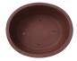 Preview: Bonsai - Schale oval 31 x 26 x 10 cm unglasiert braun 40261