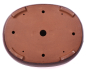 Preview: Bonsai - Schale oval 54 x 43.5 x 12.5 cm bordeaux frostfest 40262