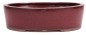 Preview: Bonsai - Schale oval 31 x 25 x 9 cm bordeaux  40268