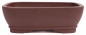 Preview: Bonsai - Schale eckig 32 x 25 x 10.5 cm unglasiert braun  40269