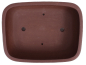 Preview: Bonsai - Schale eckig 32 x 25 x 10.5 cm unglasiert braun  40269