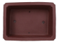 Preview: Bonsai - Schale  eckig  31 x 23 x 9 cm unglasiert braun frostfest aus Yixing