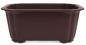 Preview: Bonsai - Schale eckig 30,5 × 24,5 × 13 cm Kunststoff braun sehr stabil 40275