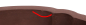 Preview: Bonsaischale oval, braun – 56 × 43 × 18 cm – Yixing, unglasiert, frostfest
