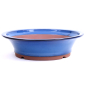 Preview: Bonsai - Schale rund 42 Ø x 11,5cm, blau, aus Japan 40315