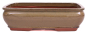Preview: Bonsai - Schale eckig 38 x 30 x 10.5 cm, hellbraun 40405