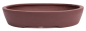 Preview: Bonsai - Schale oval 35.5. x 30 x 7 cm, unglasiert, braun  40409